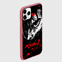 Чехол iPhone 11 Pro матовый ГАТС БЕРСЕРК BERSERK, цвет: 3D-малиновый — фото 2