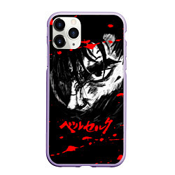 Чехол iPhone 11 Pro матовый ГАТС БЕРСЕРК BERSERK, цвет: 3D-светло-сиреневый