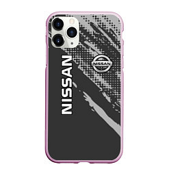 Чехол iPhone 11 Pro матовый Nissan Car Ниссан, цвет: 3D-розовый