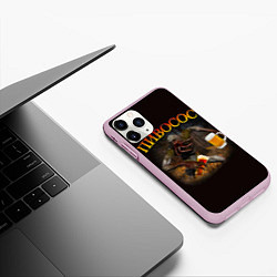 Чехол iPhone 11 Pro матовый ПИВОСОС Сталкер 2, цвет: 3D-розовый — фото 2