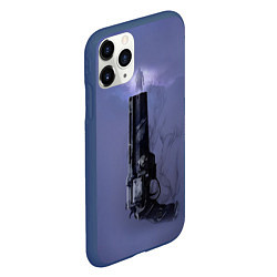Чехол iPhone 11 Pro матовый DESTINY 2 КЕЙД 6 И ЕГО РЕВОЛЬВЕР, цвет: 3D-тёмно-синий — фото 2