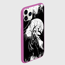Чехол iPhone 11 Pro матовый Крик Хэллоуин Хоррор Scream Halloween, цвет: 3D-фиолетовый — фото 2