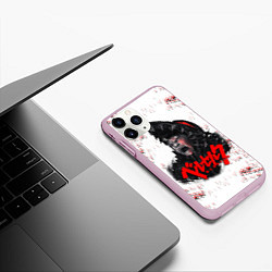 Чехол iPhone 11 Pro матовый BERSERK SCREAM БЕРСЕРК КРИК, цвет: 3D-розовый — фото 2