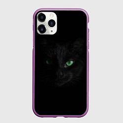 Чехол iPhone 11 Pro матовый Хочу быть кошкой, цвет: 3D-фиолетовый
