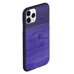 Чехол iPhone 11 Pro матовый Фиолетовые краски, цвет: 3D-черный — фото 2