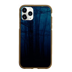 Чехол iPhone 11 Pro матовый Gloomy forest, цвет: 3D-коричневый