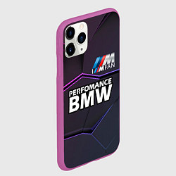 Чехол iPhone 11 Pro матовый BMW Perfomance, цвет: 3D-фиолетовый — фото 2