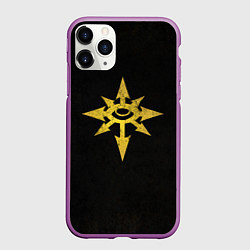 Чехол iPhone 11 Pro матовый Черный легион цвет легиона, цвет: 3D-фиолетовый