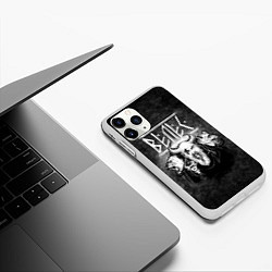 Чехол iPhone 11 Pro матовый Велес Славянский бог, цвет: 3D-белый — фото 2