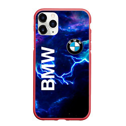 Чехол iPhone 11 Pro матовый BMW Синяя молния