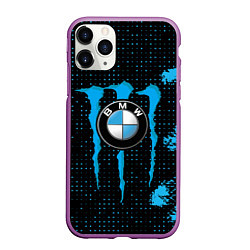 Чехол iPhone 11 Pro матовый MONSTER BMW MONSTER ENERGY, цвет: 3D-фиолетовый