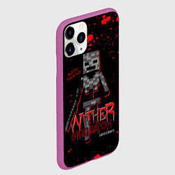 Чехол iPhone 11 Pro матовый WITHER SKELETON, цвет: 3D-фиолетовый — фото 2