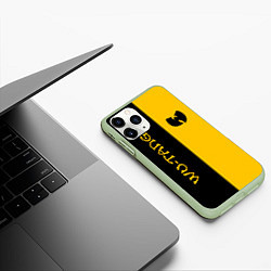 Чехол iPhone 11 Pro матовый WU-TANG CLAN ЧЁРНО ЖЁЛТЫЙ, цвет: 3D-салатовый — фото 2