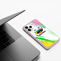 Чехол iPhone 11 Pro матовый Toca Boca: Улыбашка, цвет: 3D-розовый — фото 2