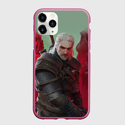 Чехол iPhone 11 Pro матовый ВЕДЬМАК THE WITCHER ГЕРАЛЬТ С МЕЧОМ