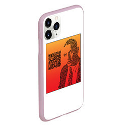 Чехол iPhone 11 Pro матовый QR Маяковский, цвет: 3D-розовый — фото 2