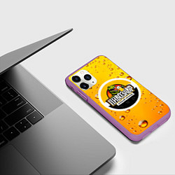 Чехол iPhone 11 Pro матовый Пивозавр 3d hd, цвет: 3D-фиолетовый — фото 2
