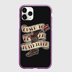 Чехол iPhone 11 Pro матовый Итог дороги приключений, цвет: 3D-фиолетовый
