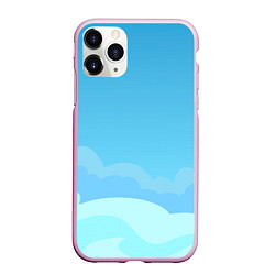Чехол iPhone 11 Pro матовый Небо после грозы, цвет: 3D-розовый