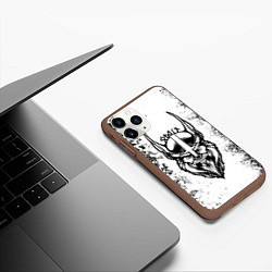 Чехол iPhone 11 Pro матовый ОДИН РУНИЧЕСКИЙ, цвет: 3D-коричневый — фото 2