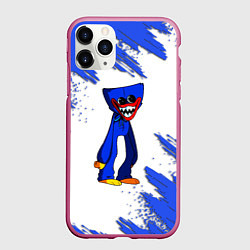 Чехол iPhone 11 Pro матовый Huggy Wuggy, цвет: 3D-малиновый