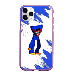 Чехол iPhone 11 Pro матовый Huggy Wuggy, цвет: 3D-фиолетовый