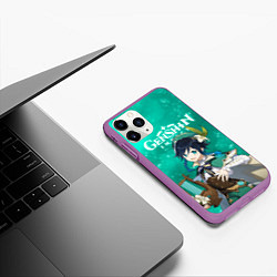 Чехол iPhone 11 Pro матовый ВЕНТИ VENTI АНЕМО, цвет: 3D-фиолетовый — фото 2