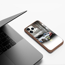 Чехол iPhone 11 Pro матовый BMW Motorsport Mission 8, цвет: 3D-коричневый — фото 2