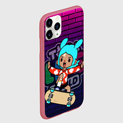 Чехол iPhone 11 Pro матовый TOCA LIFE WORLD ТОКА ЛАЙФ ВОРЛД РИТА RITA, цвет: 3D-малиновый — фото 2
