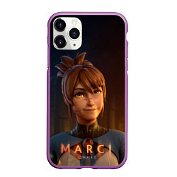 Чехол iPhone 11 Pro матовый Милаха Марси, цвет: 3D-фиолетовый