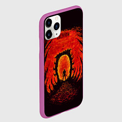 Чехол iPhone 11 Pro матовый Ворота в Обливион, цвет: 3D-фиолетовый — фото 2