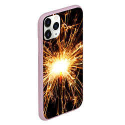 Чехол iPhone 11 Pro матовый Фейерверк души, цвет: 3D-розовый — фото 2