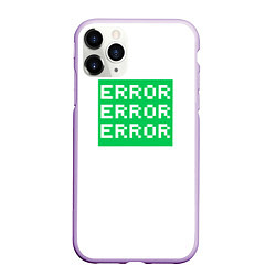 Чехол iPhone 11 Pro матовый Error Error Error, цвет: 3D-сиреневый