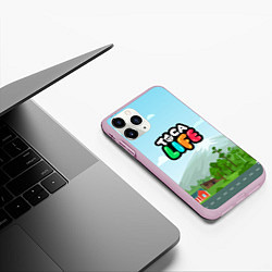 Чехол iPhone 11 Pro матовый TOCA BOCA WORLD LOGO, цвет: 3D-розовый — фото 2