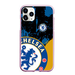 Чехол iPhone 11 Pro матовый ЧЕЛСИ CHELSEA GOLDEN LOGO, цвет: 3D-розовый