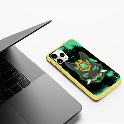 Чехол iPhone 11 Pro матовый XIAO БРЫЗГИ СЯО, цвет: 3D-желтый — фото 2