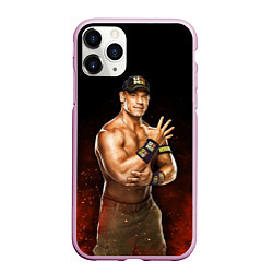 Чехол iPhone 11 Pro матовый Cena Jr, цвет: 3D-розовый