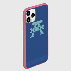 Чехол iPhone 11 Pro матовый Альфа Легион цвет легиона до Ереси, цвет: 3D-малиновый — фото 2