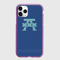 Чехол iPhone 11 Pro матовый Альфа Легион цвет легиона до Ереси, цвет: 3D-фиолетовый