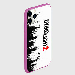 Чехол iPhone 11 Pro матовый DYING LIGHT 2 GOOD NIGHT AND GOOD LUCK, цвет: 3D-фиолетовый — фото 2