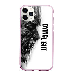 Чехол iPhone 11 Pro матовый DYING LIGHT BLACK & WHITE ZOMBIE FACE, цвет: 3D-розовый