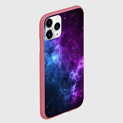 Чехол iPhone 11 Pro матовый NEON GALAXY НЕОНОВЫЙ КОСМОС, цвет: 3D-малиновый — фото 2