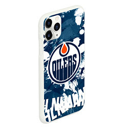 Чехол iPhone 11 Pro матовый Эдмонтон Ойлерз Edmonton Oilers, цвет: 3D-белый — фото 2