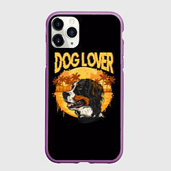 Чехол iPhone 11 Pro матовый Любитель Собак Dog Lover, цвет: 3D-фиолетовый