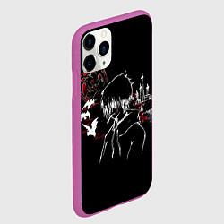 Чехол iPhone 11 Pro матовый Ищи Меня На Луне Фараон, цвет: 3D-фиолетовый — фото 2