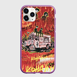 Чехол iPhone 11 Pro матовый Танцуй В Моем Неоне ЛСП Фараон, цвет: 3D-фиолетовый