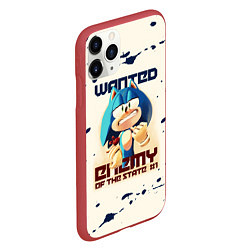 Чехол iPhone 11 Pro матовый SONIC WANTED СОНИК, цвет: 3D-красный — фото 2