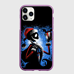 Чехол iPhone 11 Pro матовый Плохой санта 2022, цвет: 3D-фиолетовый