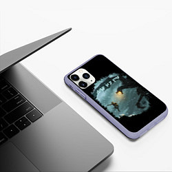 Чехол iPhone 11 Pro матовый TES SKYRIM FIGHT DRAGON, цвет: 3D-светло-сиреневый — фото 2