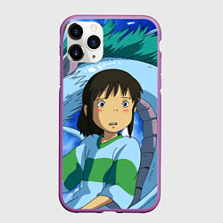 Чехол iPhone 11 Pro матовый Spirited awаy, цвет: 3D-фиолетовый